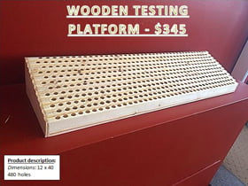 Wooden Testing Platform